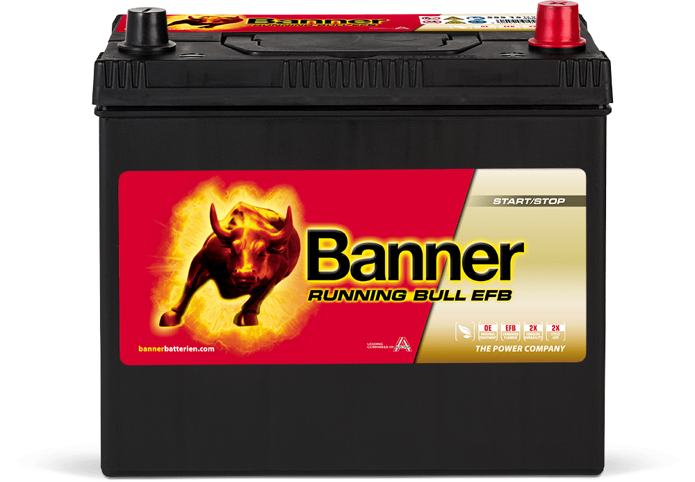 ASIA 12V 55Ah 460A Banner Running Bull EFB 55515 Starterbatterie