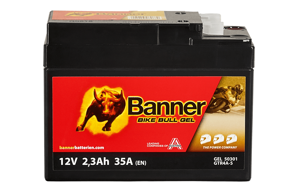 12V 2,3Ah 35A Banner Bike Bull GEL 50301 Motorradbatterie GTR4A-5