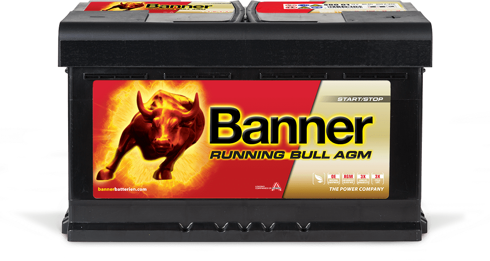 12V 80Ah 800A AGM Banner Running Bull AGM 58001 Autobatterie