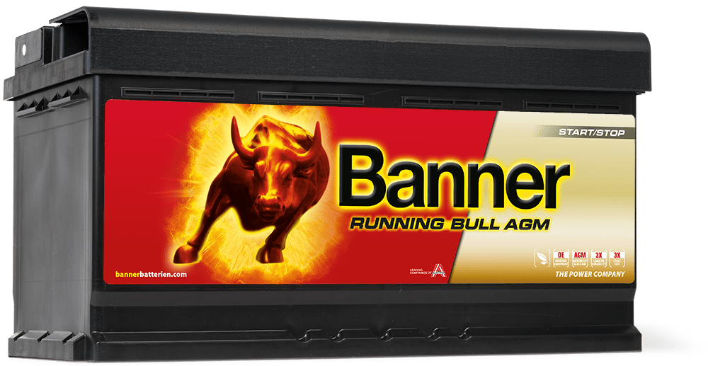 12V 95Ah 850A Banner Running Bull AGM 59501 ersetzt 59201 Autobatterie