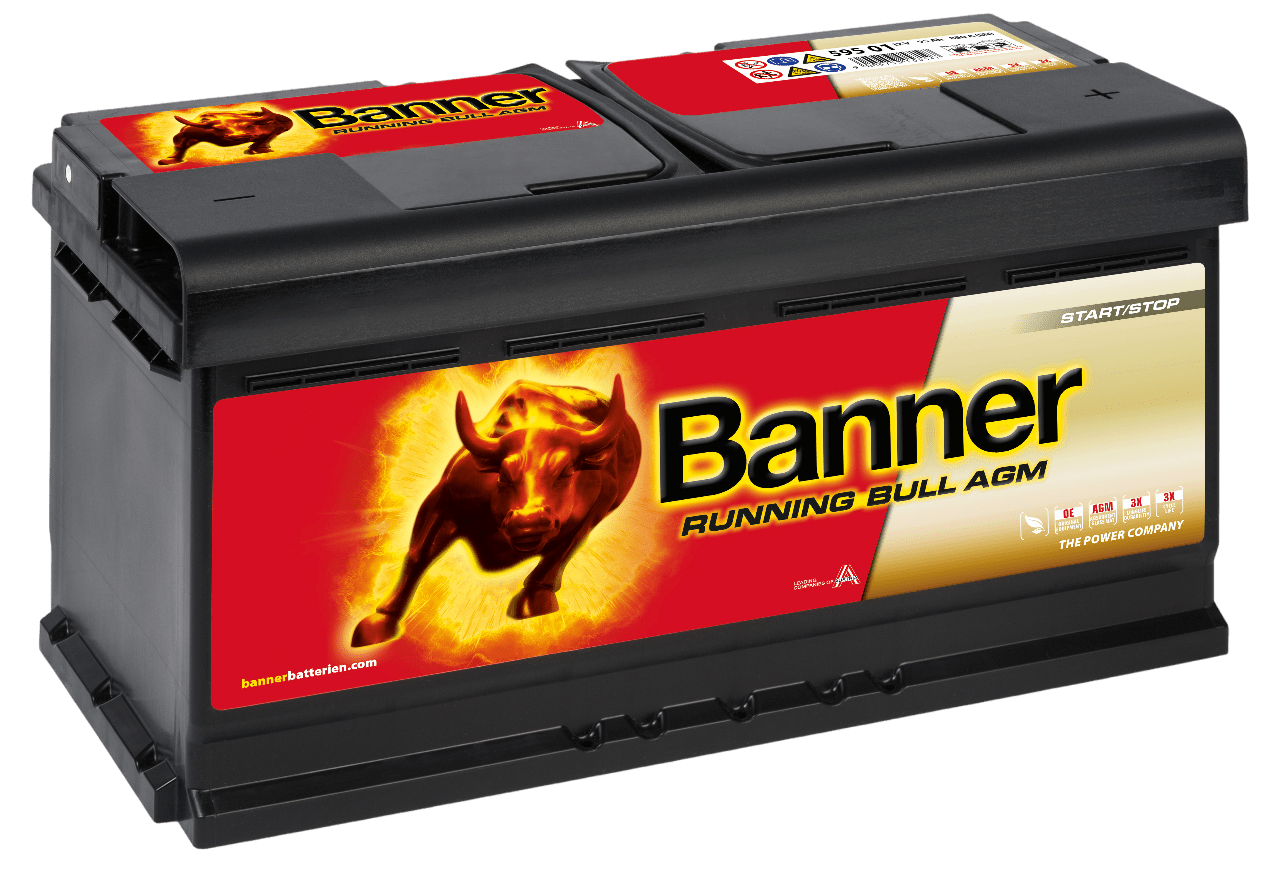 12V 95Ah 850A Banner Running Bull AGM 59501 ersetzt 59201 Autobatterie