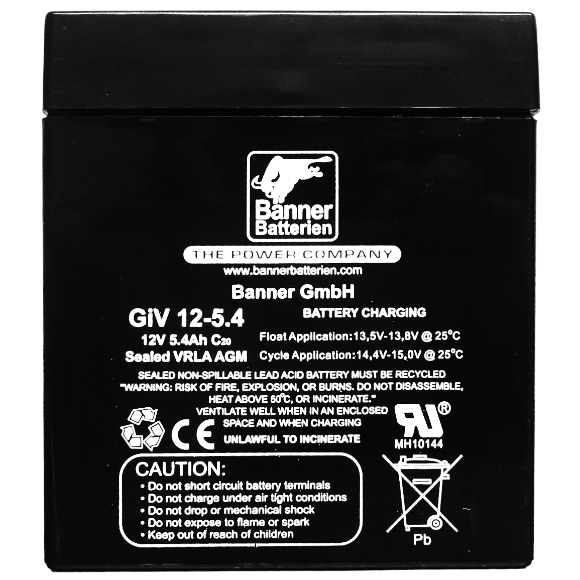 Banner Stand by Bull Bloc GiV 12 Volt 5,4 Ah GIV 12-5.4 USV Batterie 042600051205