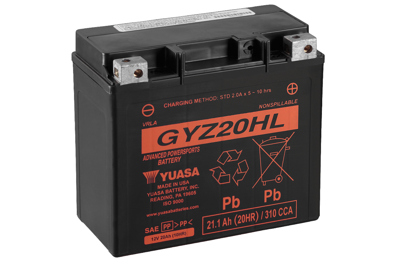 12V 20Ah 300A Yuasa GYZ20HL AGM Motorradbatterie