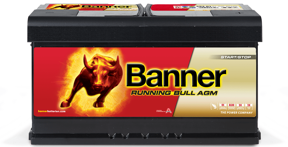 12V 95Ah 850A Banner Running Bull AGM 59501 ersetzt 59201 Autobatterie