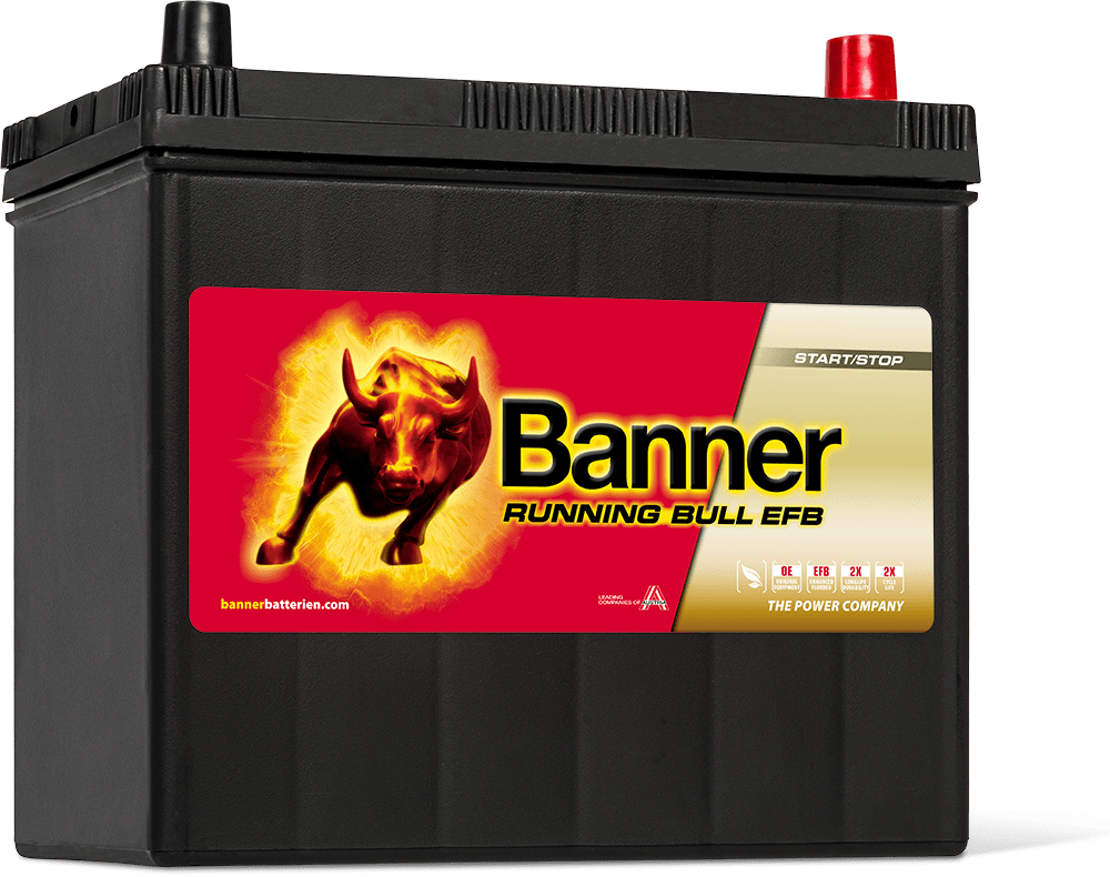 ASIA 12V 55Ah 460A Banner Running Bull EFB 55515 Starterbatterie